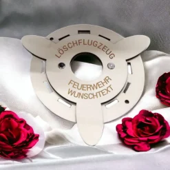 Flaschenkäfig Flugzeug – Originelles Männergeschenk personalisierbar, Schnapsflieger für 0,7l Flaschen