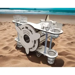 Flaschenkäfig Flugzeug – Originelles Männergeschenk personalisierbar, Schnapsflieger für 0,7l Flaschen