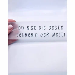 Flaschenpost Lehrerin Geschenk zu Weihnachten, Karte, Lehrer danke sagen