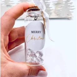 Flaschenpost, Tante Geschenk Weihnachten, Karte für die Tante, weihnachtliche Postkarte