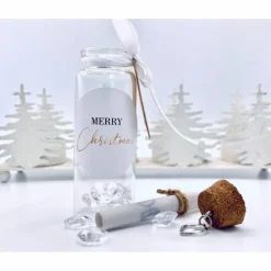 Flaschenpost, Tante Geschenk Weihnachten, Karte für die Tante, weihnachtliche Postkarte