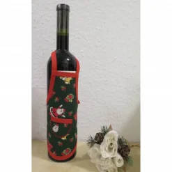 Flaschenschürze mit weihnachtlichen Motiven