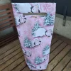 Flaschentasche 38x10x8 cm – Geschenktasche Flaschenbeutel mit Pinguin Motiv
