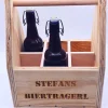 Flaschenträger aus Holz | Männerhandtasche | Geschenk für Männer  | Vatertagsgeschenk | Geschenk Gartenparty| Bierträger