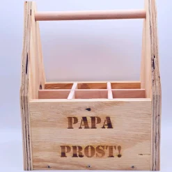 Flaschenträger aus Holz | Männerhandtasche | Geschenk für Männer  | Vatertagsgeschenk | Geschenk Gartenparty| Bierträger