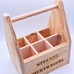 Flaschenträger aus Holz | Männerhandtasche | Geschenk für Männer  | Vatertagsgeschenk | Geschenk Gartenparty| Bierträger
