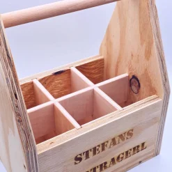 Flaschenträger aus Holz | Männerhandtasche | Geschenk für Männer  | Vatertagsgeschenk | Geschenk Gartenparty| Bierträger