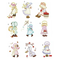 Flauschiges besticktes Kissen zur Erstkommunion mit Namen und niedlicher Vintage Mädchen-Applikation Schmusekissen