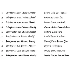 Flauschiges besticktes Kissen zur Erstkommunion mit Namen und niedlicher Vintage Mädchen-Applikation Schmusekissen