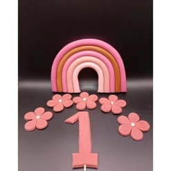 Fondant Figur Regenbogen, Fondant Figur Unicorn, Tortendekoration