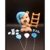 Fondant Figur Teddy, Tortendekoration Teddybär, Tierfiguren, Fondant Figuren für Torten