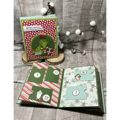 Foto-Adventskalender Adventskalenderbuch Advent Adventszeit Pinguin Schneemann Weihnachten Geschenk Stampin‘ Up!
