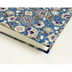 Fotoalbum 30 x 30 cm Blütenzauber Blau – Edles handgemachtes Chiyogami Fotoalbum