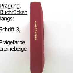 Fotoalbum, Hochzeit, personalisierbar, dunkelrot, Blumen, Briefmarken, 29 x 23 cm, UNIKAT upcycling