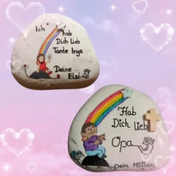 Für immer und ewig - Dieser Stein sagt 'Ich liebe dich - Ein einzigartiger, individueller Trauerstein