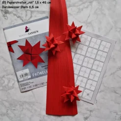 Fröbelsterne Papierstreifen-Set, inkl. Anleitung „Auswahlmöglichkeiten“