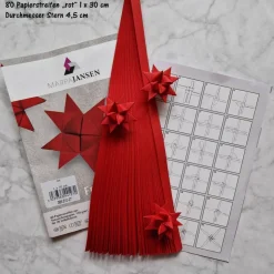 Fröbelsterne Papierstreifen-Set, inkl. Anleitung „Auswahlmöglichkeiten“