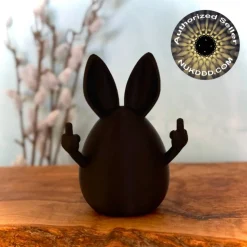 Freches Osterei, Mittelfinger, frecher Hase mit Haltung, 10cm oder Minis im 10er Set, witzige Osterdeko Hasenei