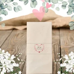 Freudentränen Hochzeit Taschentücher Banderolen,Banderolen als Deko für Gäste-Taschentücher,