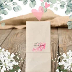 Freudentränen Hochzeit Taschentücher Banderolen,Banderolen als Deko für Gäste-Taschentücher,