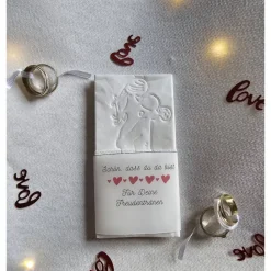 Freudentränen Hochzeit Taschentücher Banderolen,Banderolen als Deko für Gäste-Taschentücher,