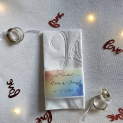 Freudentränen Hochzeit Taschentücher Banderolen,Banderolen als Deko für Gäste-Taschentücher,