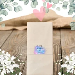 Freudentränen Hochzeit Taschentücher Banderolen,Banderolen als Deko für Gäste-Taschentücher,