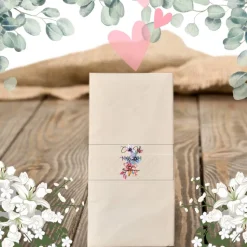 Freudentränen Hochzeit Taschentücher Banderolen,Banderolen als Deko für Gäste-Taschentücher,