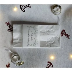 Freudentränen Hochzeit Taschentücher Banderolen,Banderolen als Deko für Gäste-Taschentücher,