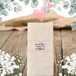 Freudentränen Hochzeit Taschentücher Banderolen,Banderolen als Deko für Gäste-Taschentücher,