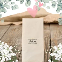 Freudentränen Hochzeit Taschentücher Banderolen,Banderolen als Deko für Gäste-Taschentücher,