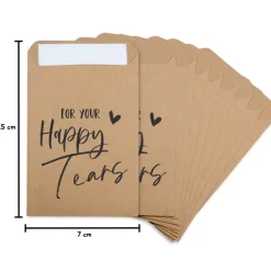 Freudentränen Taschentücher Hüllen - Verpackung für Hochzeit Taschentuch