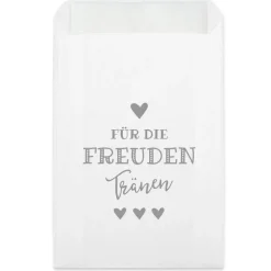 Freudentränen Taschentücher Hüllen - Verpackung für Hochzeit Taschentuch