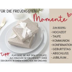 Freudentränen Taschentücher Hüllen - Verpackung für Hochzeit Taschentuch