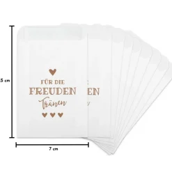 Freudentränen Taschentücher Hüllen - Verpackung für Hochzeit Taschentuch