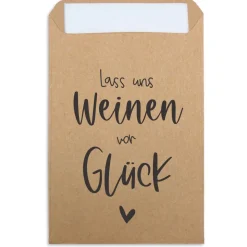 Freudentränen Taschentücher Hüllen - Verpackung für Hochzeit Taschentuch