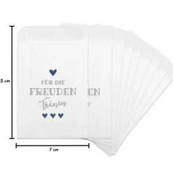 Freudentränen Taschentücher Hüllen - Verpackung für Hochzeit Taschentuch