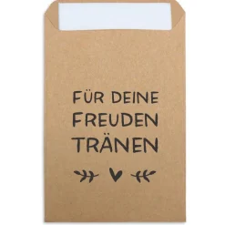 Freudentränen Taschentücher Hüllen - Verpackung für Hochzeit Taschentuch