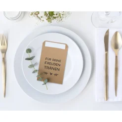 Freudentränen Taschentücher Hüllen - Verpackung für Hochzeit Taschentuch