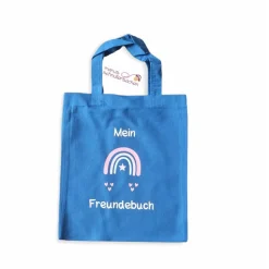 Freundebuchtasche mit Regenbogen