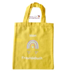 Freundebuchtasche mit Regenbogen