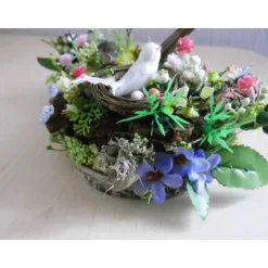 Frühling Ostern Tischdeko – Einzigartige Baumscheibe mit Vogelgezwitscher & Geschenkidee zum Muttertag