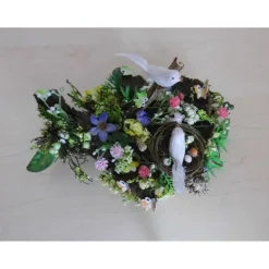 Frühling Ostern Tischdeko – Einzigartige Baumscheibe mit Vogelgezwitscher & Geschenkidee zum Muttertag