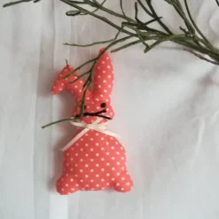 Frühlings - Osterdekoration, 3 - teiliges Set, Gans, Hase mit Knickohr und Hase sitzend