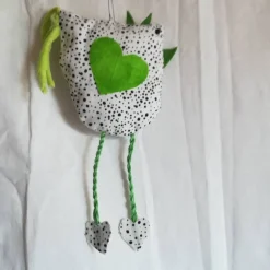 Frühlings - Osterdekoration, 3 - teiliges Set, Stoffhühner, Frühlings - Osterdekoration zum Anhängen