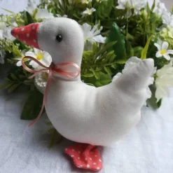 Frühlings - Osterdekoration, 4 - teiliges Set, Häschen für den Osterstrauss