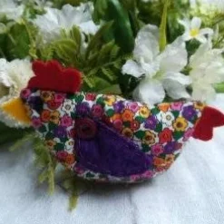 Frühlings - Osterdekoration, 4 - teiliges Set, Häschen für den Osterstrauss