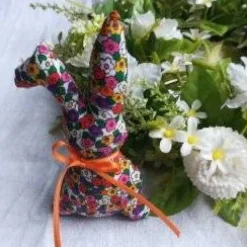 Frühlings - Osterdekoration, 3 - teiliges Set, Stoffhuhn, Gans, Häschen