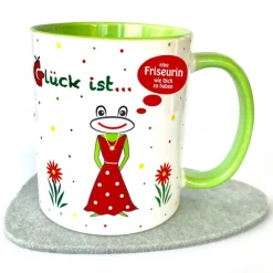 Friseurin Tasse, Glück ist eine Friseurin wie dich zu haben