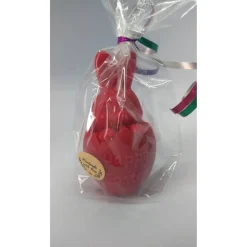 Frohe Ostern Kerze, Hase im Osterei, verschiedene Farben